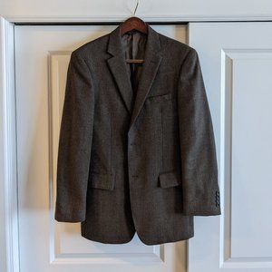 Pronto-Uomo Brown Lambs Wool Textured Sportscoat 41L